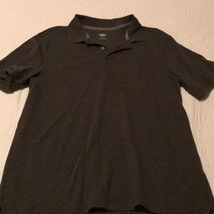 Men’s polo, medium, dark green.